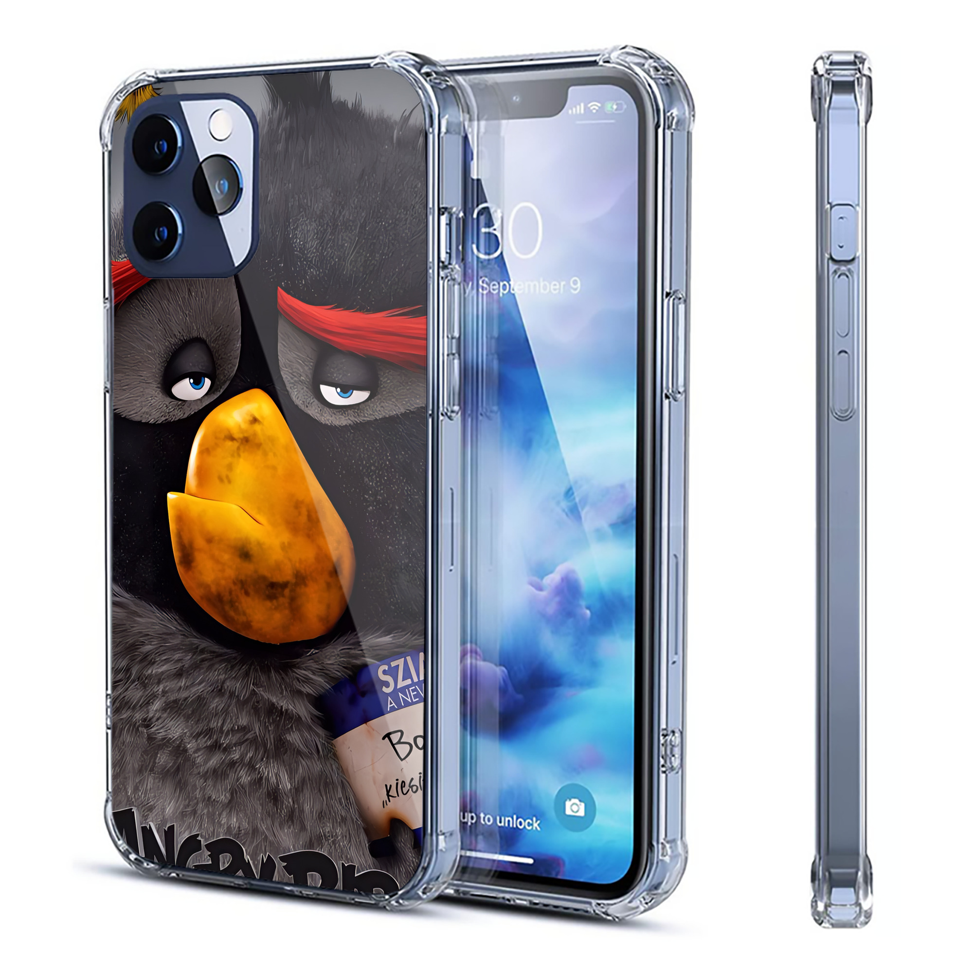 （画像用） Angry Birds アングリーバード 【iPhone 12シリーズ対応】透明スマホケース（クリアソフトケース）